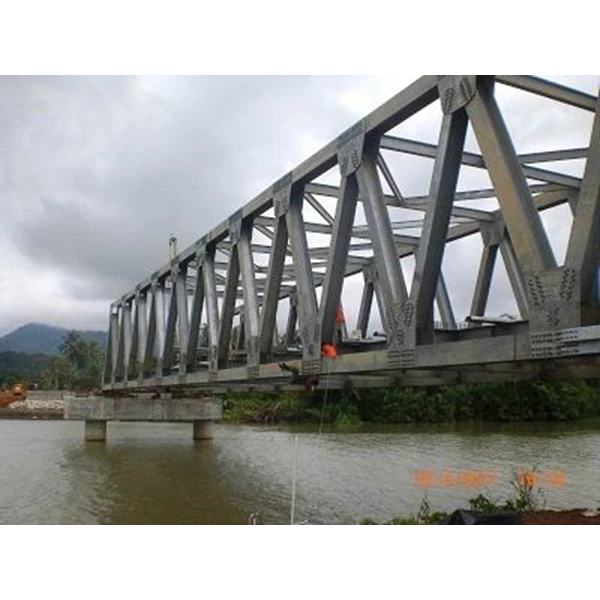 Jembatan Girder Baja Konstruksi Jembatan Rangka Baja Truss
