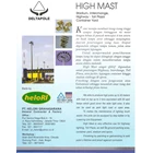 Tiang Lampu High Mast Manual dengan tangga dan rest area 6