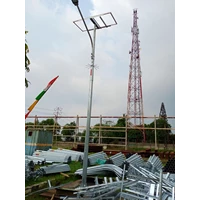 Tiang PJU Octagonal 7 9 11 Meter Ornamen Parabolic T